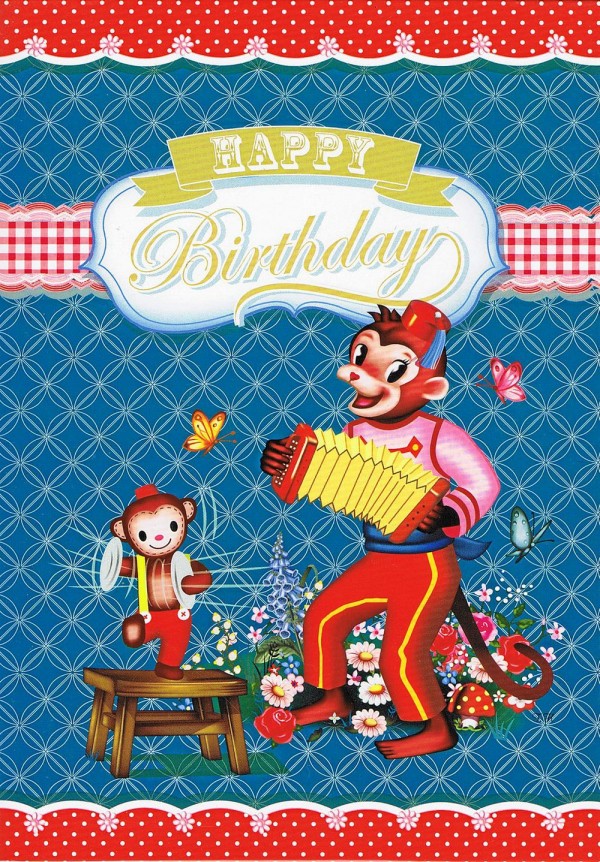 Geburtstagskarte Cotton Candy - Happy Birthday