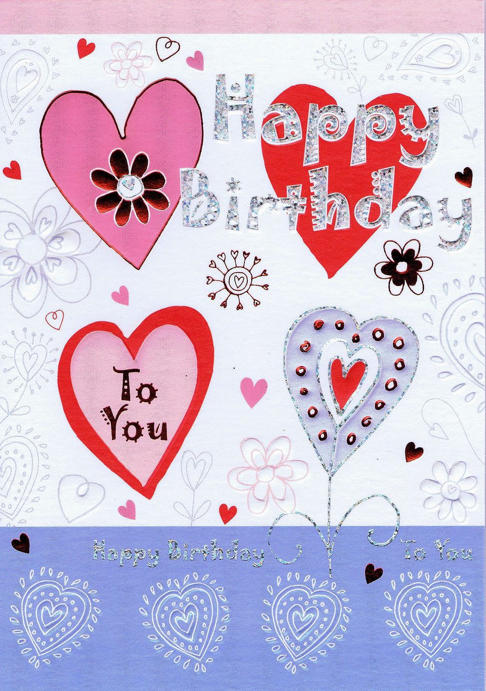 Hochwertige Geburtstagskarte - Happy Birthday To You