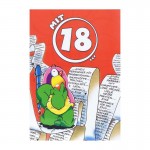Geburtstagskarte mit Humor "Mit 18"