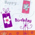Hochwertige Geburtstagskarte - Happy Birthday