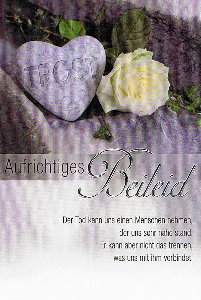 Anteilnahme Trauerkarte mit Spruch 200622 | Kartenwichtel.de