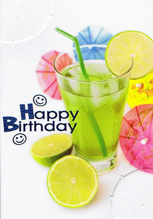 Geburtstagskarte Cocktail
