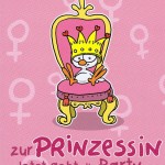 Glückwunschkarte zur Geburt mit Humor "Chicken" zur Prinzessin