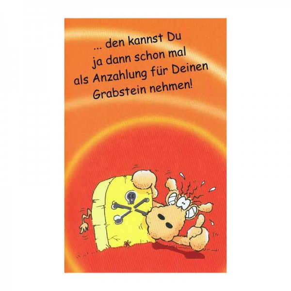 Geburtstagskarte Humor mit frechen Text, RF 64-36