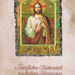 Kommunionkarte mit Kuvert "Zur heiligen Kommunion" Motiv 4