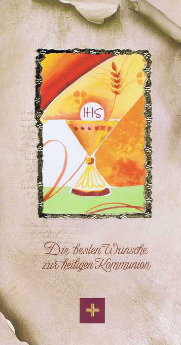 Kommunionkarte mit Kuvert "Zur heiligen Kommunion" Motiv 7