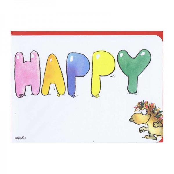 Kleine Geburtstagskarte "Happy Burstday"