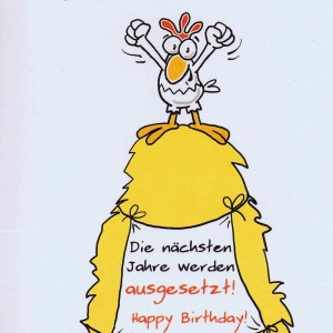 Geburtstagskarte mit Humor "Chicken" 30 Lass dich jetzt einrahmen
