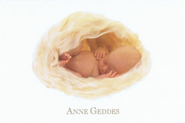 Zauberhafte Grusskarte "Beginnings" mit Motiv von Anne Geddes 171