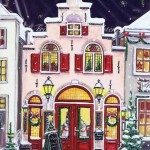 Stylische Weihnachtskarte - Haus Restaurant