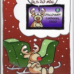 Weihnachtskarte: Wenn Rudolph träumt...