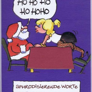Weihnachtskarte: Aphrodisierende Worte