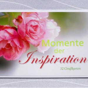 Kartenaufsteller - Momente der Inspiration - 32 Postkarten, mit Passepartout