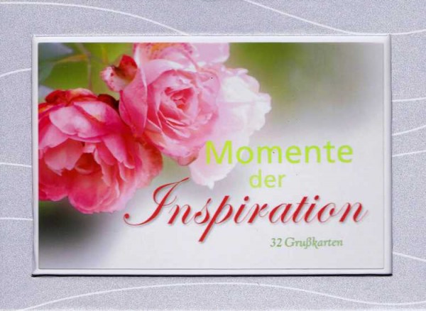 Kartenaufsteller - Momente der Inspiration - 32 Postkarten, mit Passepartout