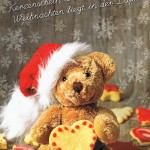 Süsse Weihnachtskarte - Weihnachtsteddy
