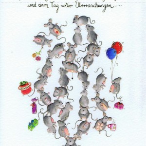 Geburtstags-Karte Skorpion's Art "Die Minie's" mit Spruch