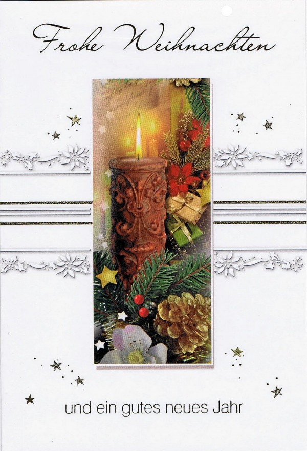 Weihnachtskarte Kerzenmotiv 201251
