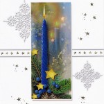 Weihnachtskarte Kerzenmotiv 201252