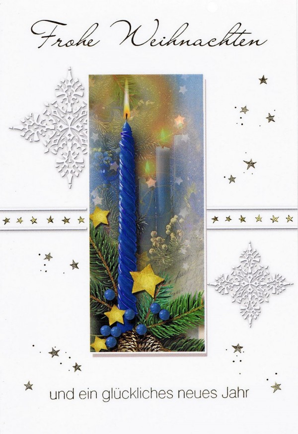 Weihnachtskarte Kerzenmotiv 201252
