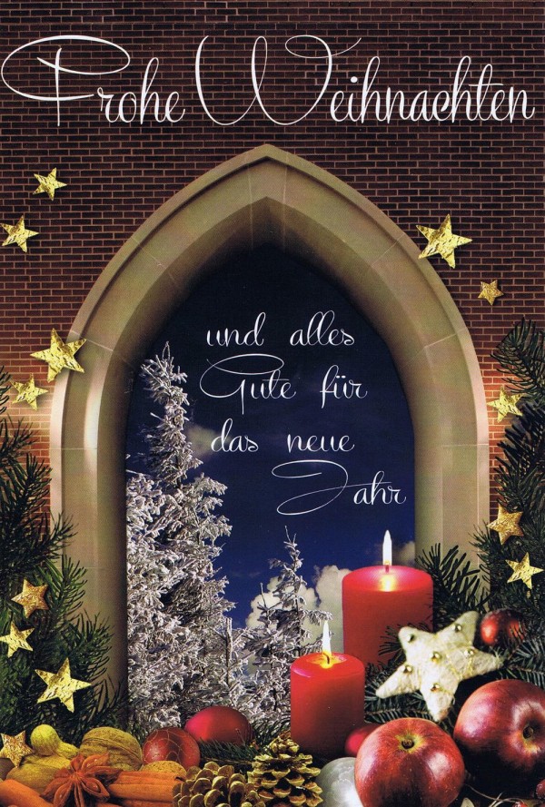 Weihnachtskarte "Schöne Aussicht" Fenstermotiv 6