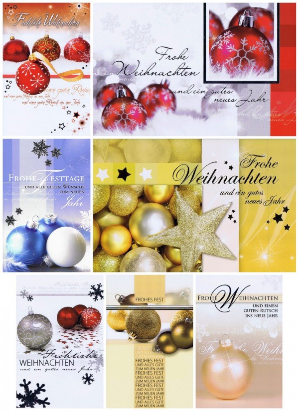 Weihnachtskarten in dezenten Farbtönen und edlem Look