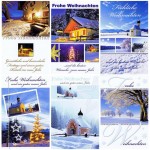 6 Weihnachtskarten mit winterlichen Fotomotiv
