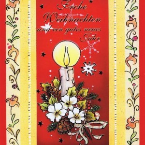 Weihnachtskarte klassisches Motiv und edler Look (22sk3530)