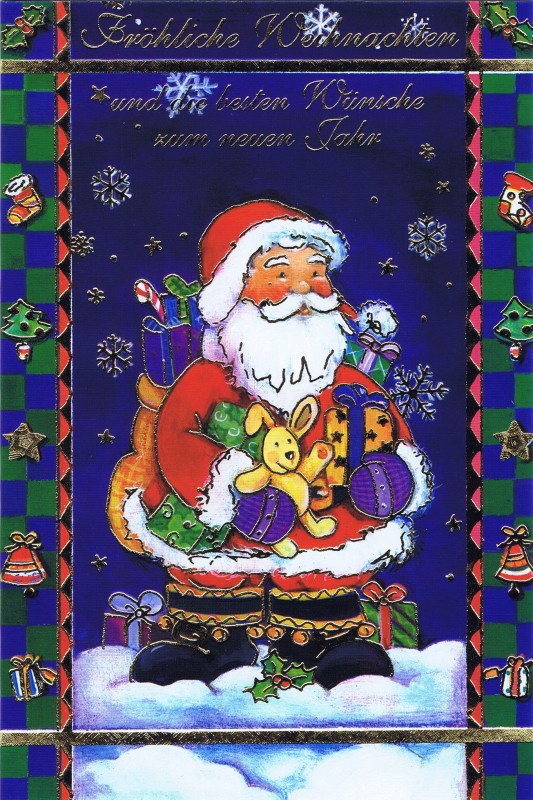 Weihnachtskarte klassisches Motiv und edler Look (22sk3532)