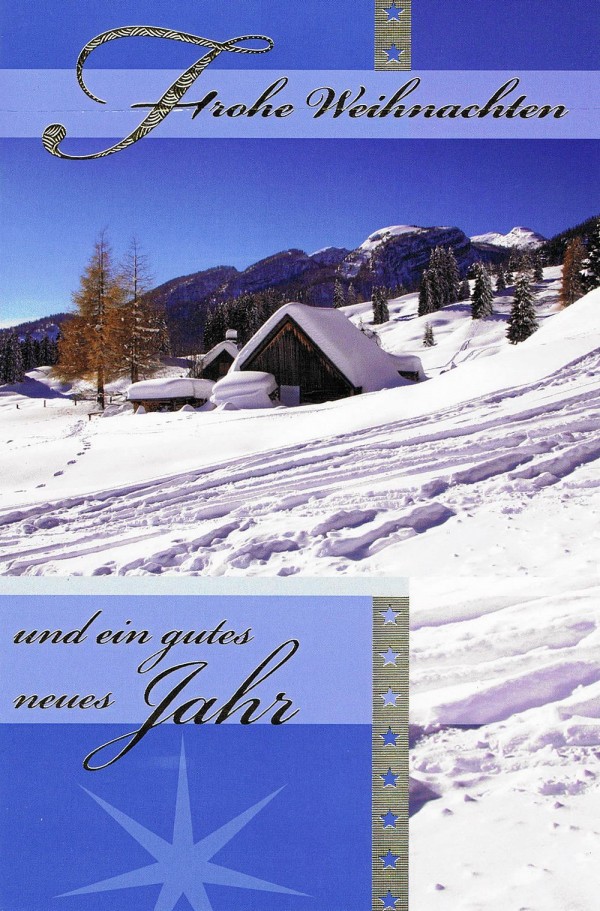 Weihnachtskarte Motiv: Winterlandschaft 224122