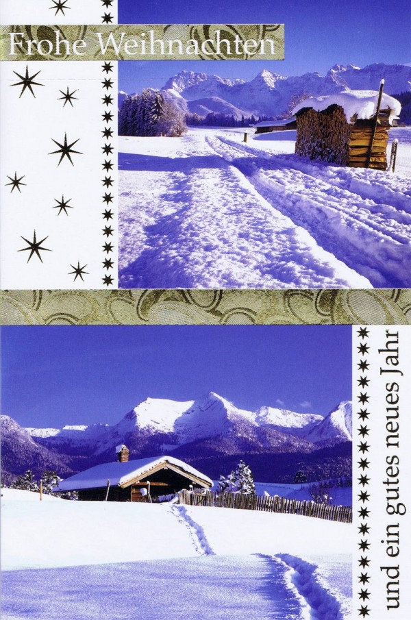 Weihnachtskarte Motiv: Winterlandschaft 224124