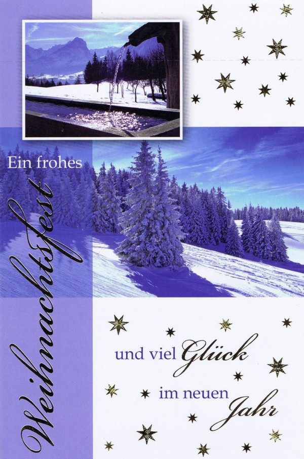 Weihnachtskarte Motiv: Winterlandschaft 224123