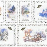Weihnachtskarten mit 8 idyllische Weihnachtsmotive