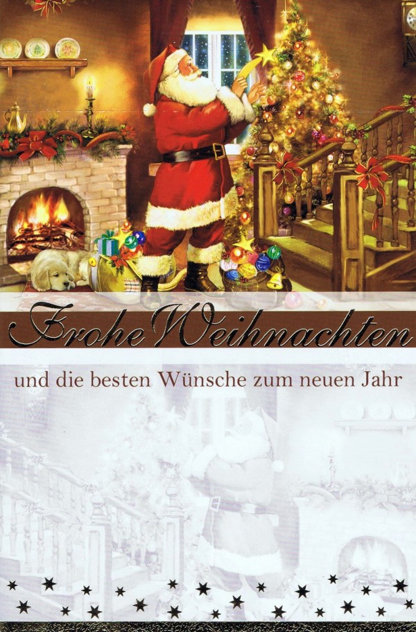 Weihnachtskarte Weihnachtsmann 224303