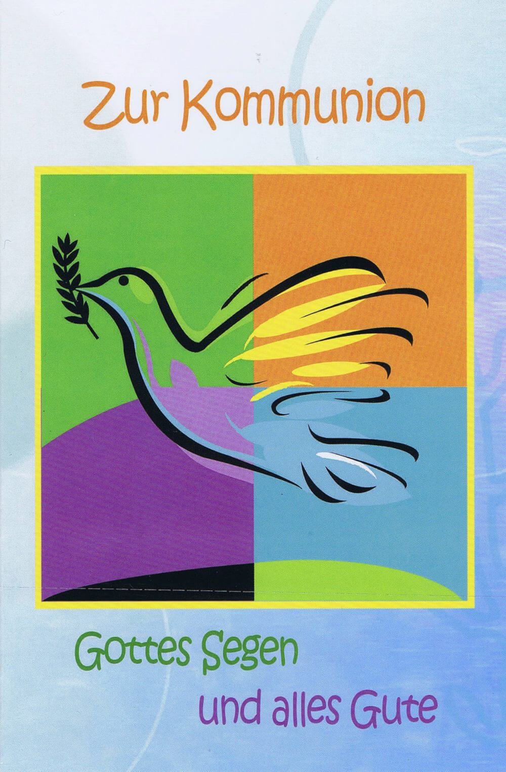 Glückwunschkarte zur Kommunion XKO111 Taube